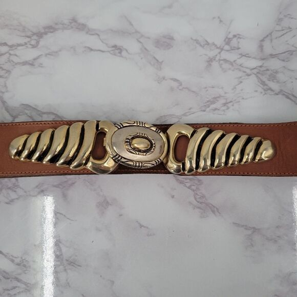 Mod Dep Vintage Italian Leather Belt - Picture 4 of 8